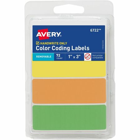 Bulk Buy Avery Removable Neon Color-Coding Labels 06722 | Bulk Office ...