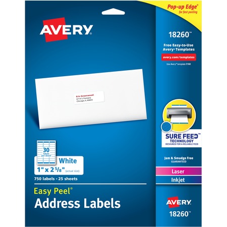 Avery&reg; Easy Peal Sure Feed Address Labels AVE18260