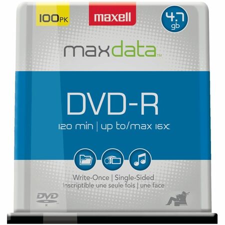 Maxell 16x DVD-R Media - 120mmMAX638014, MAX 638014 - Office