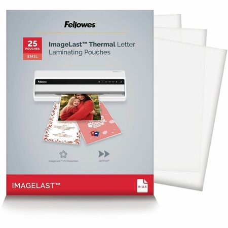 Wholesale Lamination Sheets & Cartridges: Discounts on Fellowes Laminating Pouches - Letter, ImageLast, 3 mil, 25 pack FEL5200501