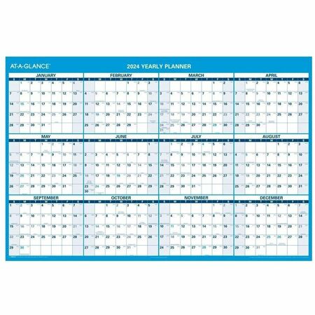 At-A-Glance Horizontal Reversible Erasable Wall Calendar AAGPM30028