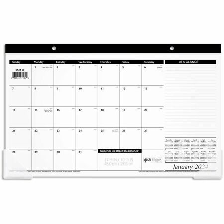 At-A-Glance Desk Pad Calendar AAGSK1400