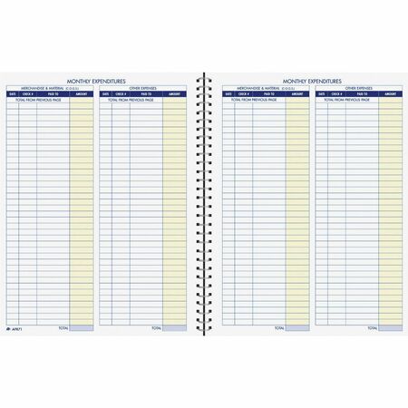Adams Monthly Bookkeeping Record Book ABFAFR71