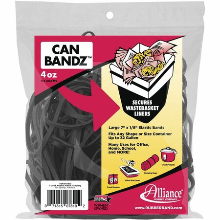 Wholesale Super Size Rubber Bands: Discounts on Alliance Rubber 07810 Can Bandz - Large Rubber Bands to secure Trash Liners ALL07810
