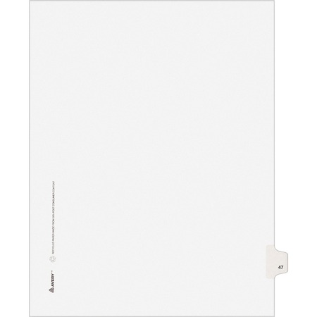 Wholesale Dividers & Tabs: Discounts on Avery Individual Legal Exhibit Dividers - Avery Style AVE01047