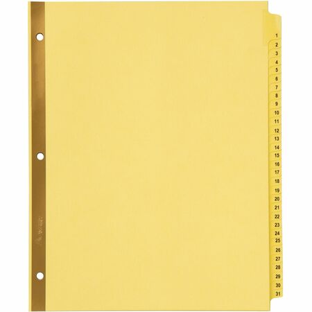 Avery&reg; Laminated Dividers - Gold Reinforced AVE11308