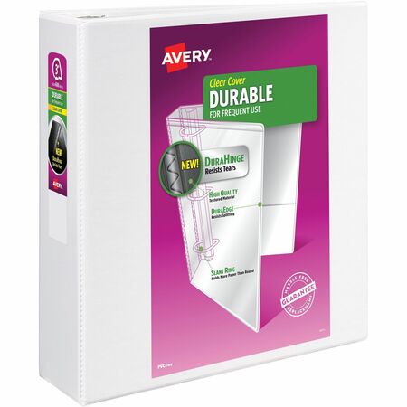 Avery® Durable View 3 Ring Binder 3 Slant Rings 1 White Binder