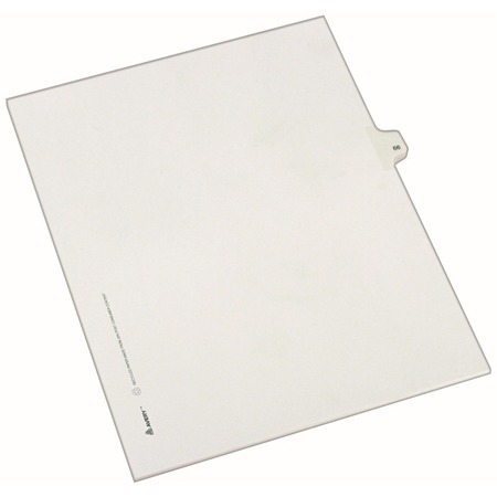 Avery&reg; Individual Legal Dividers Allstate(R) Style, Letter Size, Side Tab #66 (82264) AVE82264-BULK