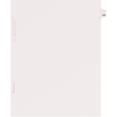 Avery&reg; Individual Legal Dividers Style, Letter Size, Side Tab #177 (82393) AVE82393-BULK