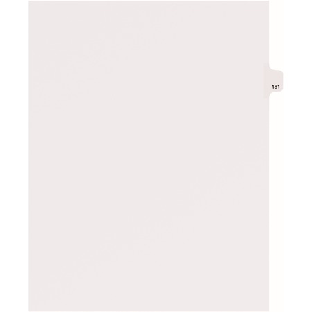 Avery&reg; Individual Legal Dividers Style, Letter Size, Side Tab #181 (82397) AVE82397-BULK