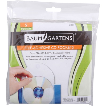 Wholesale Adhesive CD/DVD Pocket with Flap: Discounts on Baumgartens Filing/Binding Accessories BAU61801
