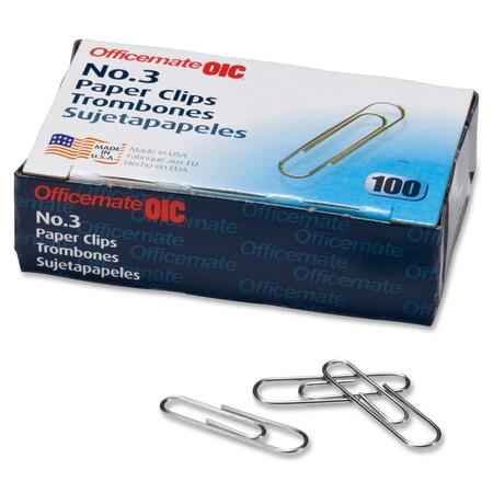 Wholesale Paper Clips: Discounts on Officemate OIC No. 3 Paper Clips OIC99913