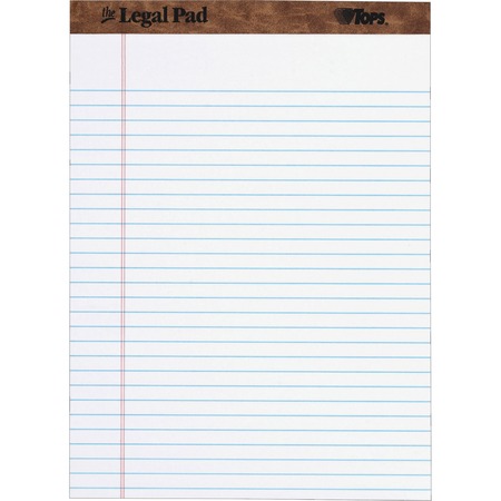 TOPS Docket Writing Pad, 8-1/2 x 11-3/4, College Rule, Canary