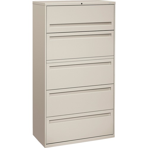 Hon Brigade 700 Series Lateral File 5 Drawers 36 W Light Gray