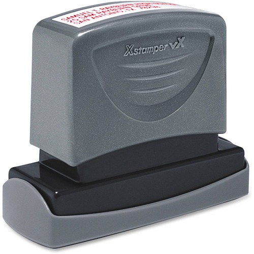 Shachihata Inc Message Stamp,Pre-Inked,5/8"x2-7/16",1-5 Lines,32 Char