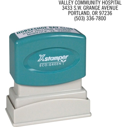 Shachihata Inc Return Addr. Stamp,1-4 Lines, 22 Max/Line, 1/2"x1-5/8"