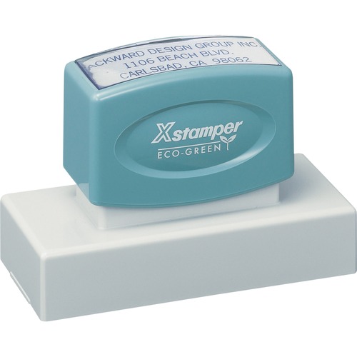 Shachihata Inc Address Stamp,1-8 Line,43Max Chr,Xtra Lrg,1-3/16"x3-1/8"