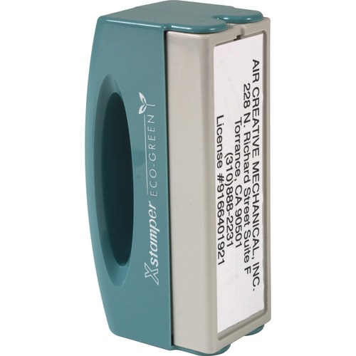 Shachihata Inc Pre-Inked Stamp, 1-5 Lines, 5/8"x2-7/16" Imp, Max Char 32