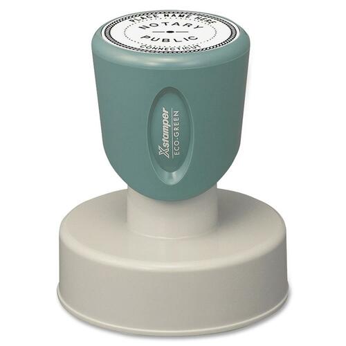 Shachihata Inc Notary Stamp,Custom,Pre Inked, Impression 1-9/16" Diameter