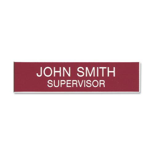 Shachihata Inc Plastic Name Badge, 2 Lines Of Copy, 3/4"x3"