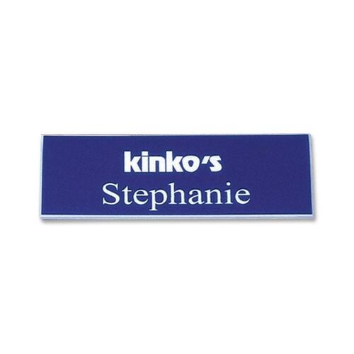 Shachihata Inc Standard Logo Name Badge, 2 Lines Of Copy, 3/4"x3"