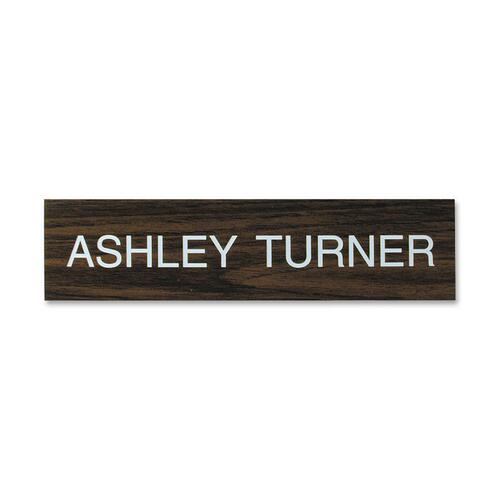 Shachihata Inc Nameplate Only, Plastic, 2"x10"