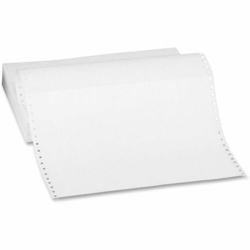 Sparco Blank Perforated Carbonless Paper - Letter - 8 1/2 x 11 - 15 lb  Basis Weight - 157 / Carton - Perforated - White
