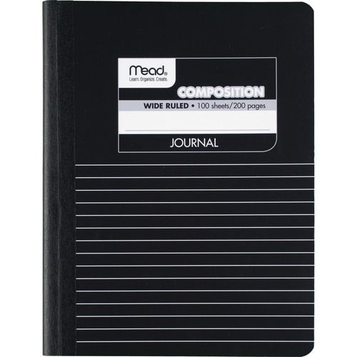 Mead Square Deal Black Marble Journal MEA09920