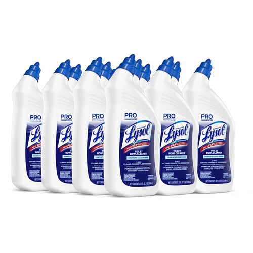 Professional Lysol Power Toilet Bowl Cleaner - 32 fl oz (1 quart) - Wintergreen Scent - 1 Each - Clear