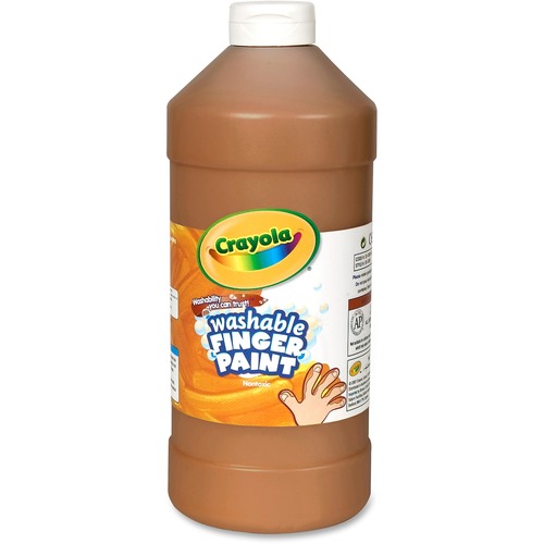 Crayola Finger Paint, Washable, 32oz, Brown