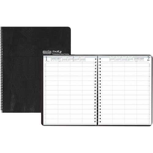 House of Doolittle 4-Person Embossed Cover Daily Appointment Book HOD28202