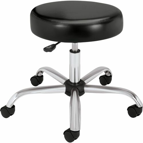 The HON Company Medical Exam Stool,No Back,24-1/4"x27-1/4"x17-1/4-22",BK/CE