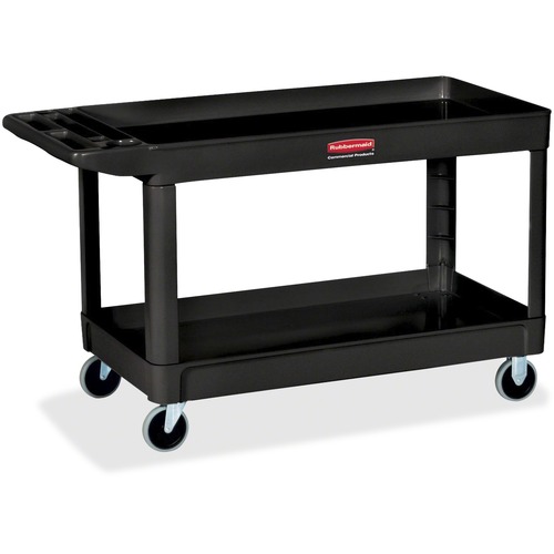 Rubbermaid Commercial 4" Casters 2-shelf Utility Cart RCP9T6700BLA