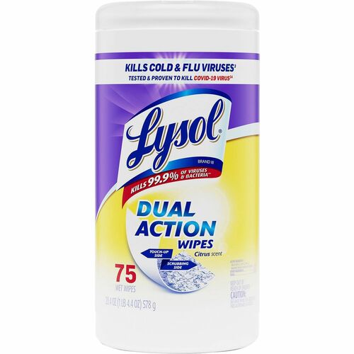 Lysol Dual Action Wipes RAC81700