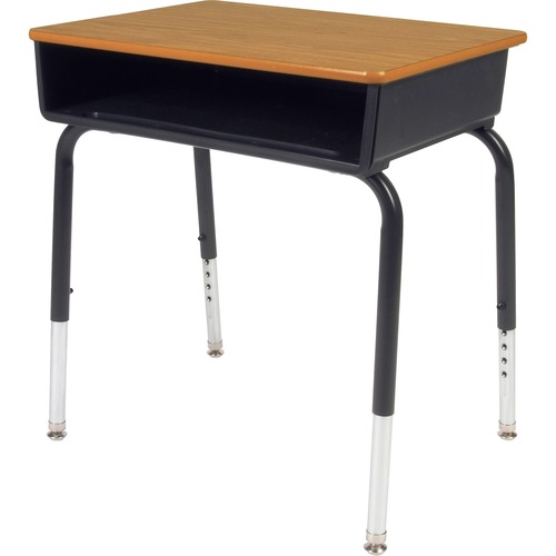 Virco Desk,w/BookBox,OpenFront,Laminate,18"x24"x30",MOK