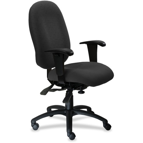 9to5 Seating Chair,w/Arms,HighBack,Polyester,26-1/2"x26"x49-1/2",Coal