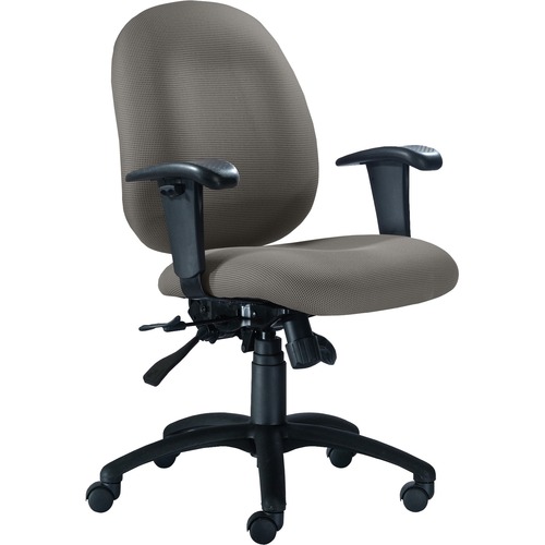 9to5 Seating Chair,w/Arms,MidBack,Polyester,26-1/2"x26"x43-1/2",Lead
