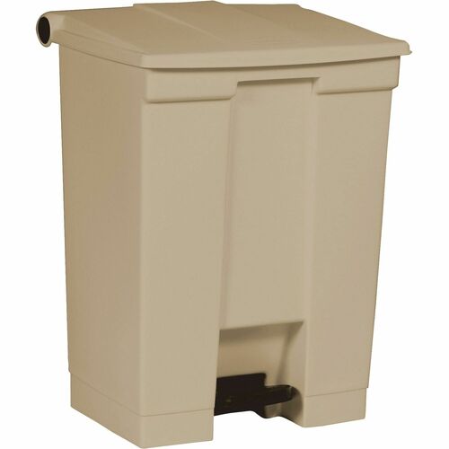 Rubbermaid Commercial Products Waste Container,Step-on,18 Gal,9-7/8"x14-7/8"x26-1/2",Beige