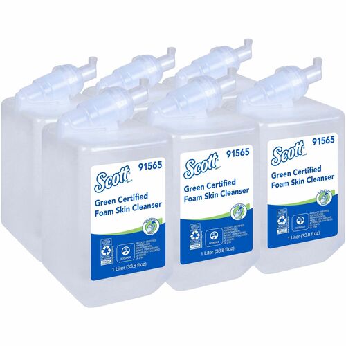 Kimberly-Clark Professional Soap, Foaming, Unscented, 1 Liter, 6/CT, Clear
