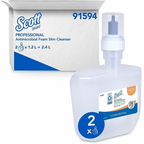 Kimberly-Clark Professional Skin Cleaner Refill, Foam, Antibacterial, 1200ml, 2/CT, CL