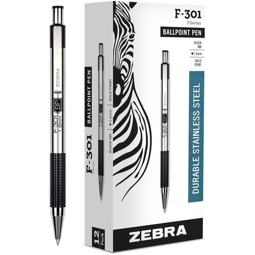 Zebra Sarasa Retractable Gel Pen Black Ink Bold Dozen