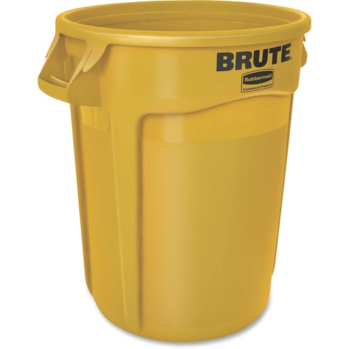 Rubbermaid Commercial Products Brute Container, Hvy-Dty, 32 Gallon, Yellow