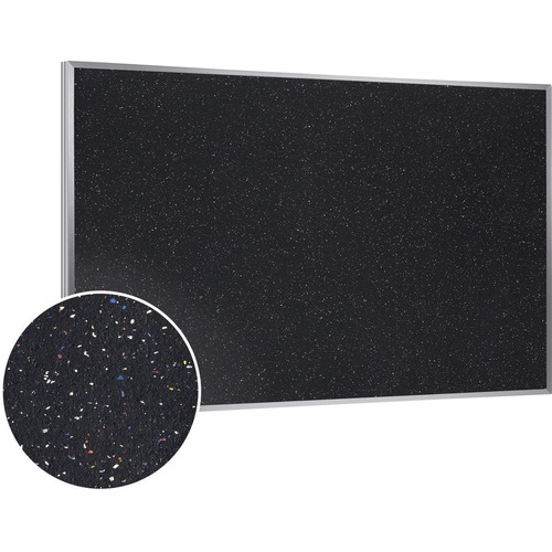 Ghent Bulletin Board,Rubber,60"x36",Confetti