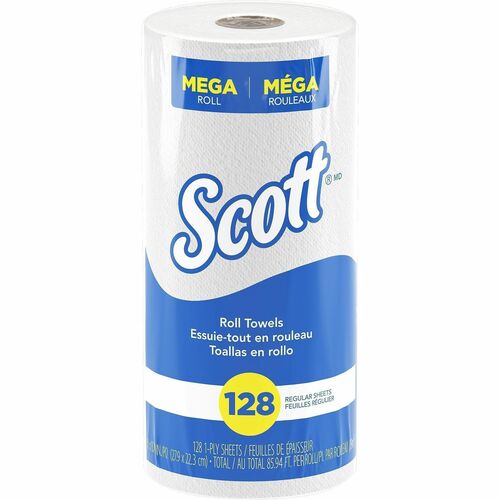 Kimberly-Clark Professional Roll Towels, Perforated, 11"x8-7/8", 128-Sheet, WE