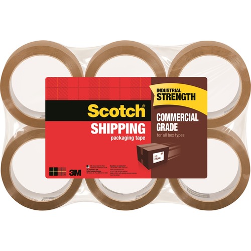 Scotch Commercial-Grade Shipping/Packaging Tape MMM3750T6