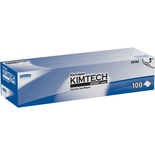 Kimberly-Clark Professional Kimwipes Delicate Task Wipers, 3-Ply, 100 Shts/BX, White