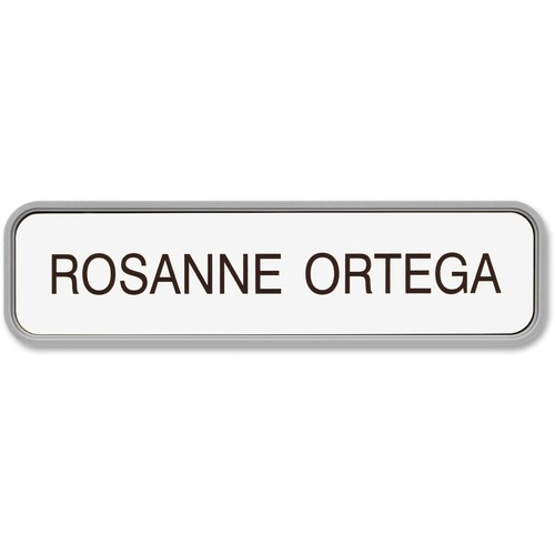 Shachihata Inc Designer Wall/Door Sign, 2"x8", Gray Frame
