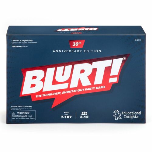 Educational Insights Inc Blurt Word Race Game, 200 Card, AST