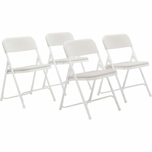 Chair, Fold, Plastic, White 4/CT view 2
