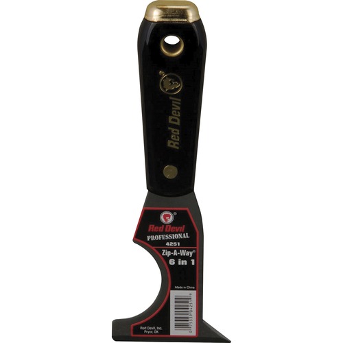 Red Devil Lye Painter Tool, 6-in-1, Nylon, 2-22/25"x17/25"x7-11/25", BK